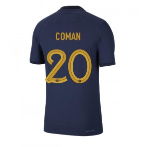 Frankrig Kingsley Coman #20 Hjemmebanetrøje VM 2022 Kort ærmer